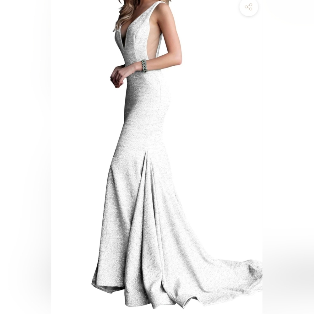 Jovani sparkle jersey gown